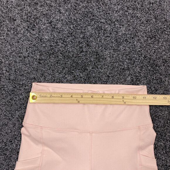 Fabletics Powerhold Leggings PureLuxe Pink Crossover 7/8 w/Pockets Size XS - Picture 3 of 9